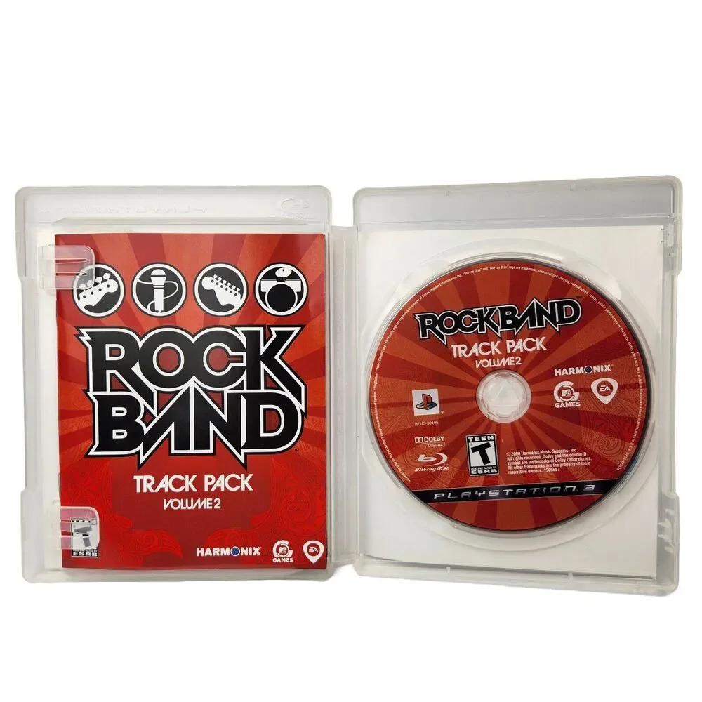 Rock Band Track Pack Vol 2‎ PS3 Game Playstation 3 Guitar Videos Games Music